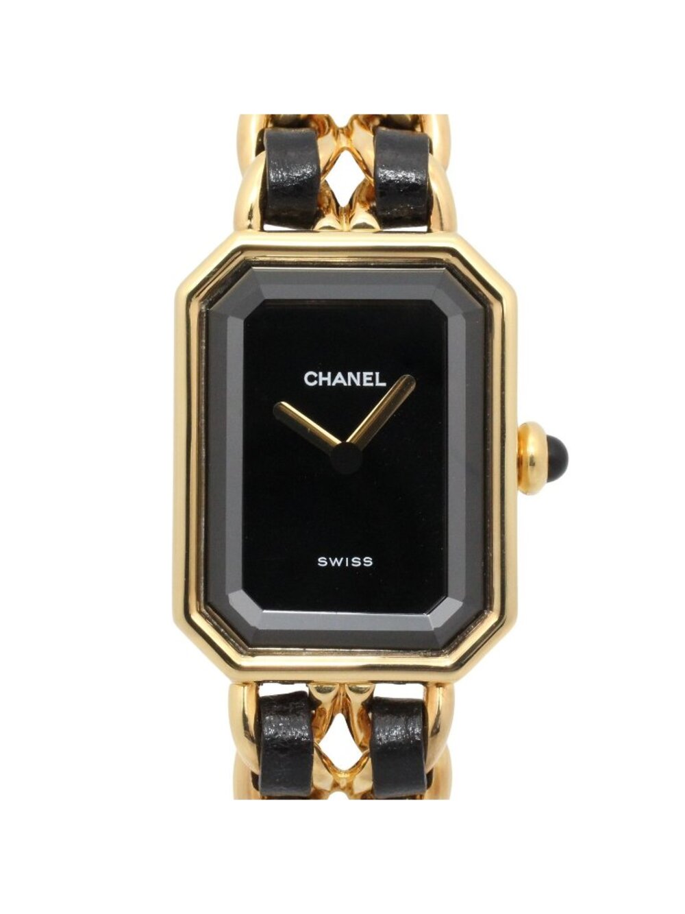 Chanel Watch Premiere S Black Leather